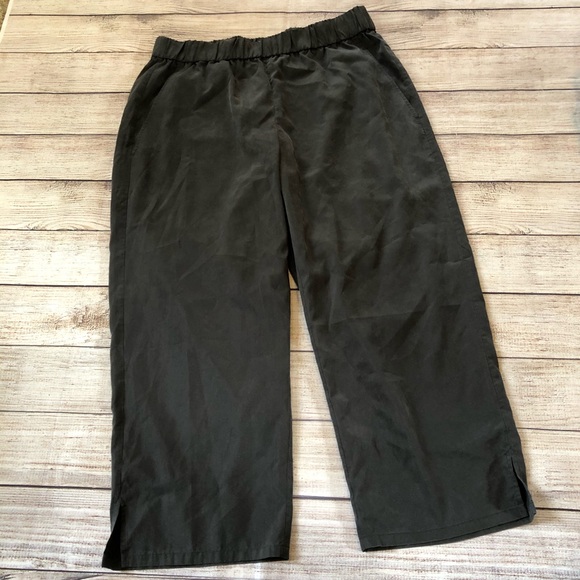 Eileen Fisher slouchy crop pant steel gray small - Picture 6 of 9